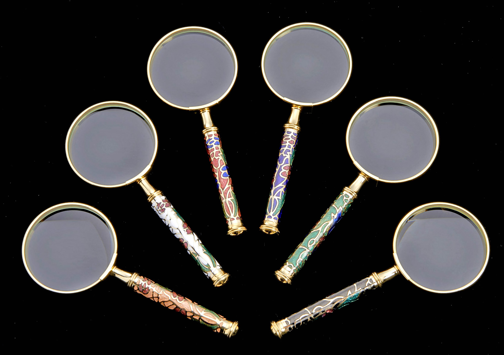 cloisonne handle magnifier